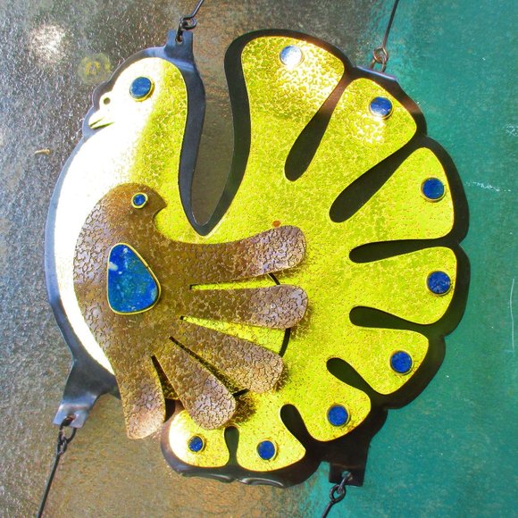 Vintage MCM Mid Century Modern Wall Hanging SIGNED - Picture 10 of 15